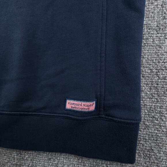 Vineyard Vines 1/4 Zip Pullover Navy Blue Sweater Sweatshirt XS Adult Unisex - Picture 8 of 11